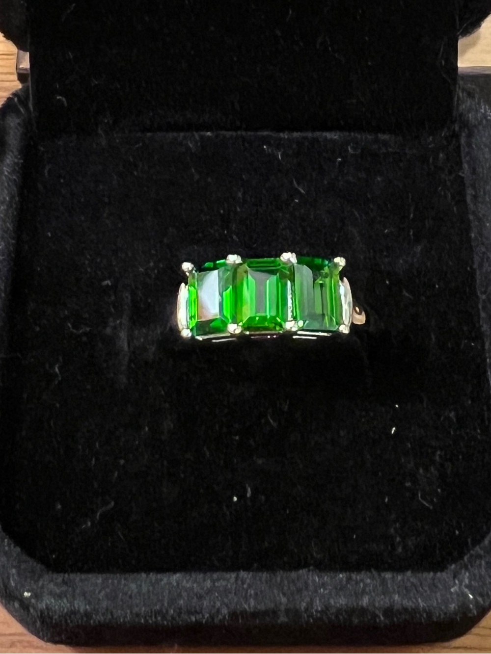 Vintage STS Sterling Silver Peridot Ring